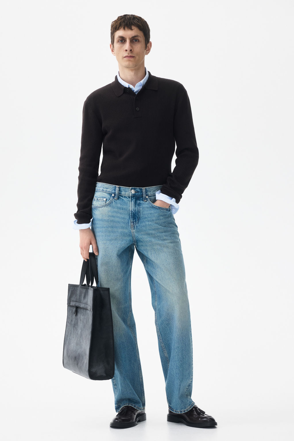 Polo en punto de canal? Slim Fit - H&m фото 6
