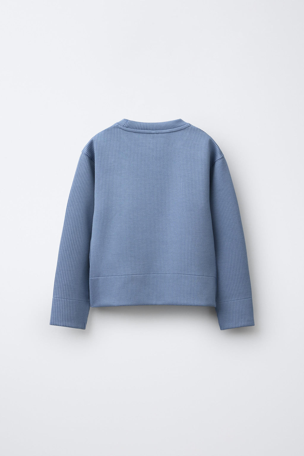 RIB SWEATSHIRT WITH MODAL - Zara фото 9