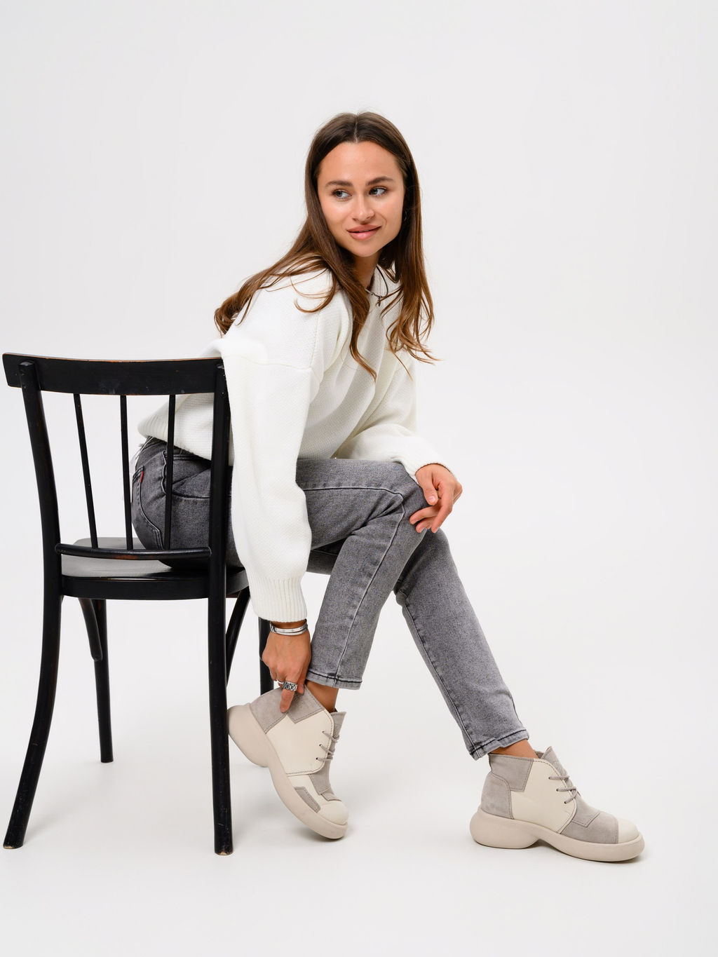 Ботинки EDART 305.927 be. Бежевый стар+каменная замша/байка - Ed'art фото 19