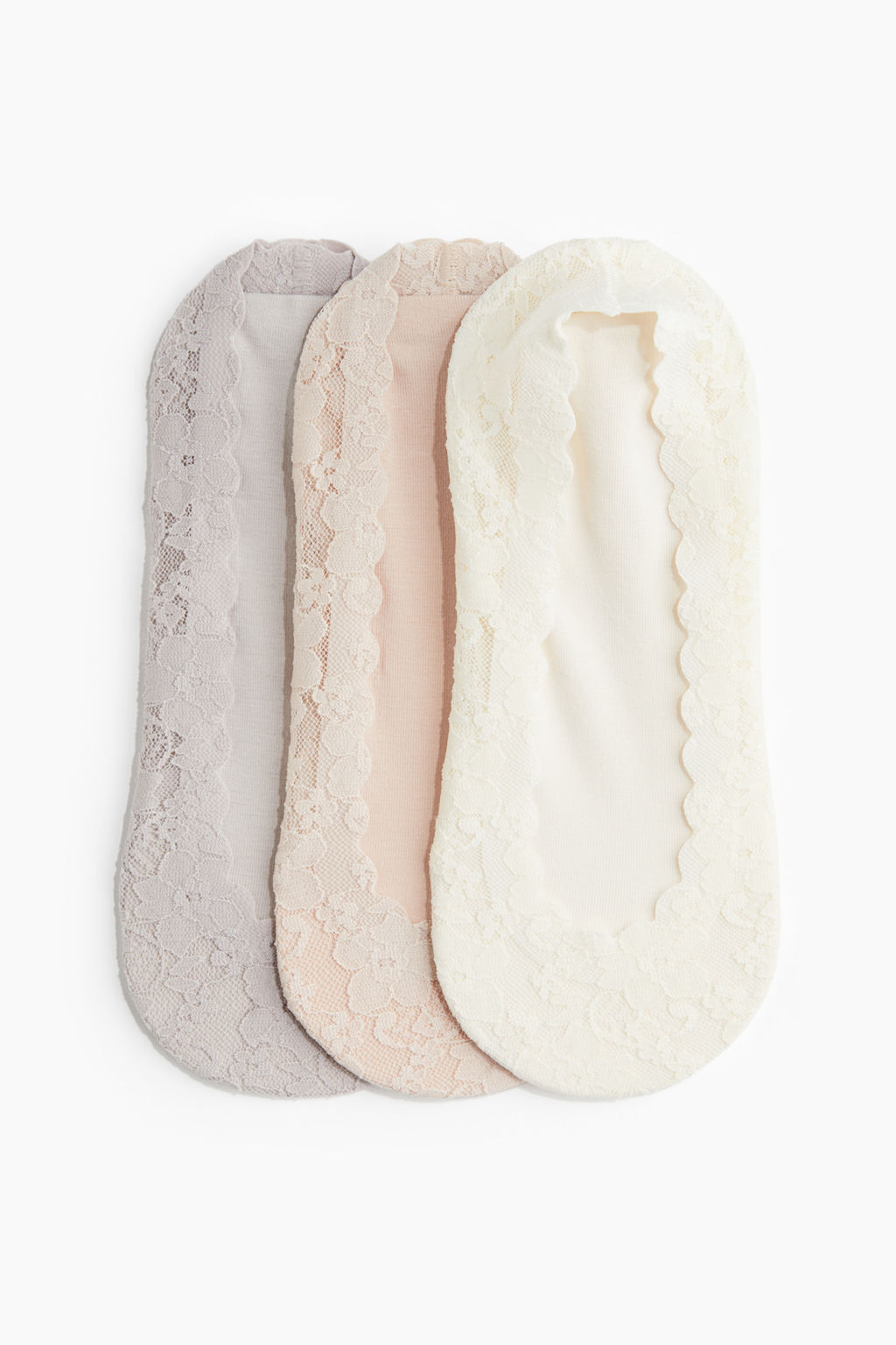 Pack de 3 calcetines de encaje de corte extrabajo - H&m фото 2