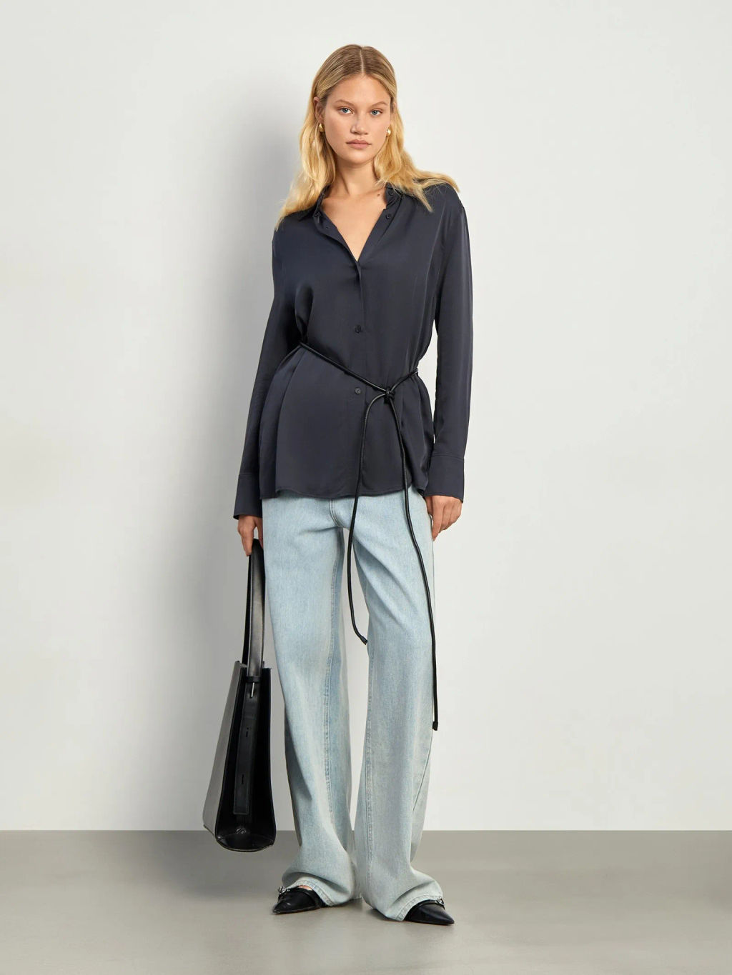 Рубашка однотонная