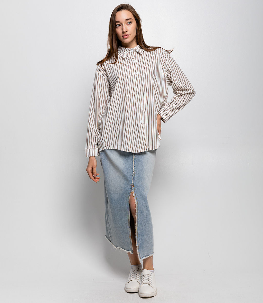 Рубашка #КТ8843 (1), белый - Dommod фото 4