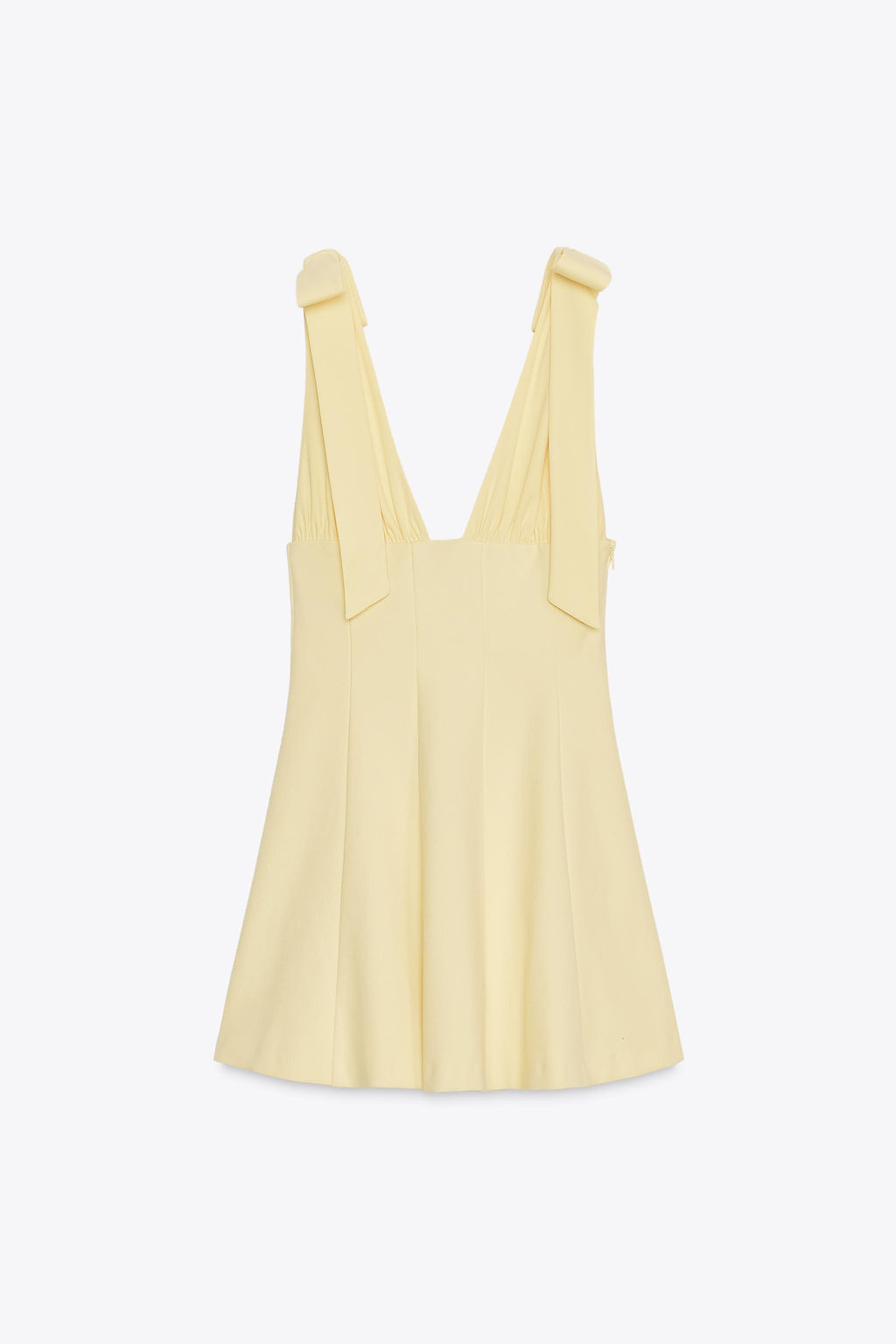 CONTRASTING SHORT DRESS WITH BOWS - Zara фото 24