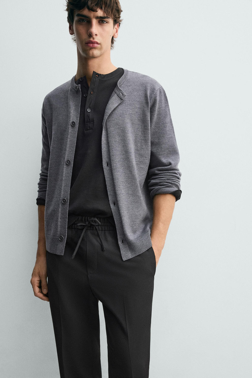 COMFORT FIT JOGGER WAIST TROUSERS - Zara фото 56