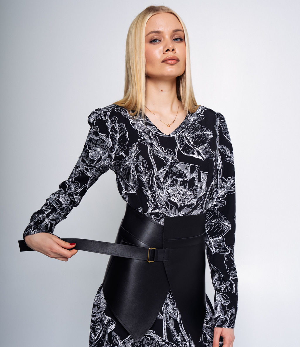 Корсет #МСК1279, чёрный