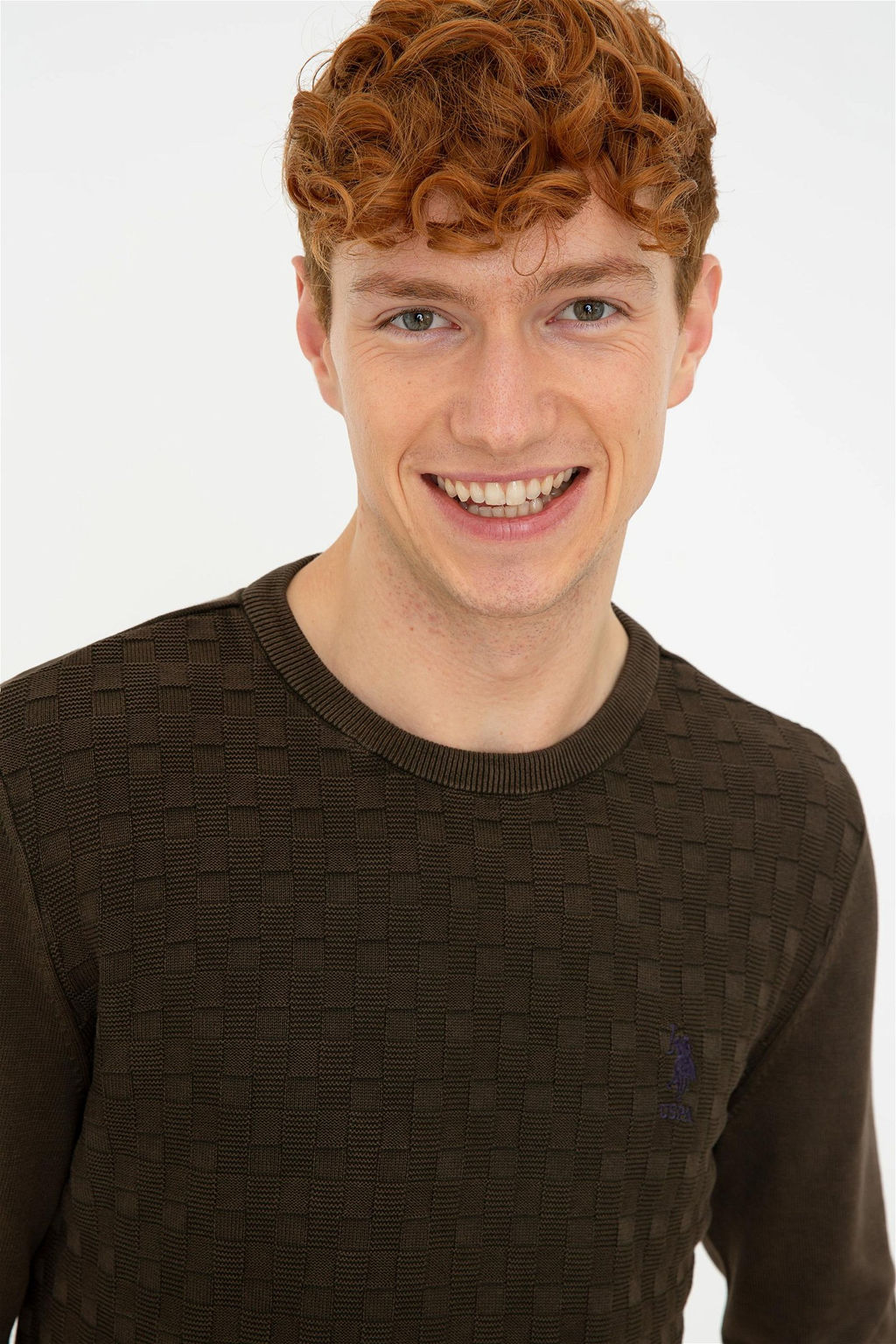 Мужской базовый свитер кокосового цвета - U.s. polo assn фото 2