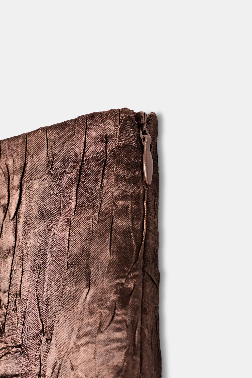 PANTAL?N CULOTTE EFECTO ARRUGADO / Cobre