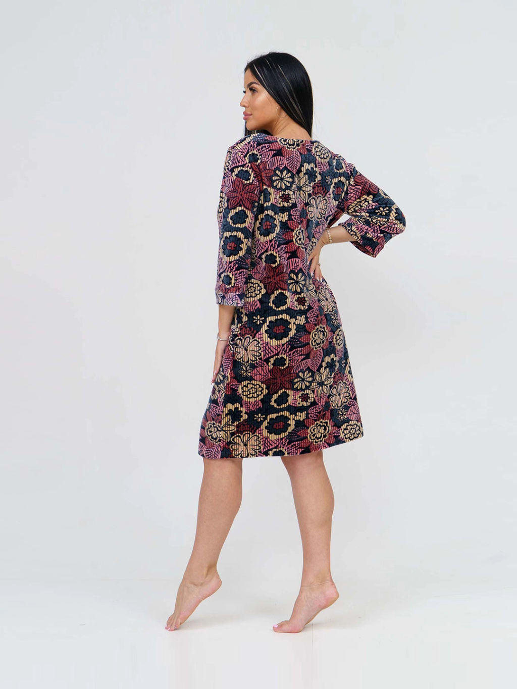 Халат женский, цвет красный