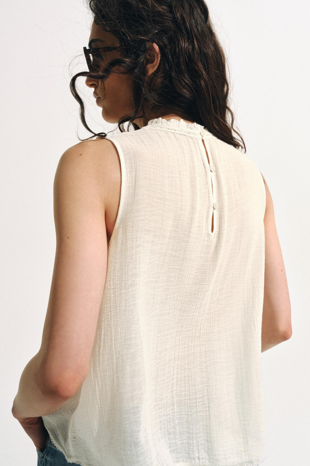 CAMISA ROM?NTICA ZW COLLECTION / Blanco