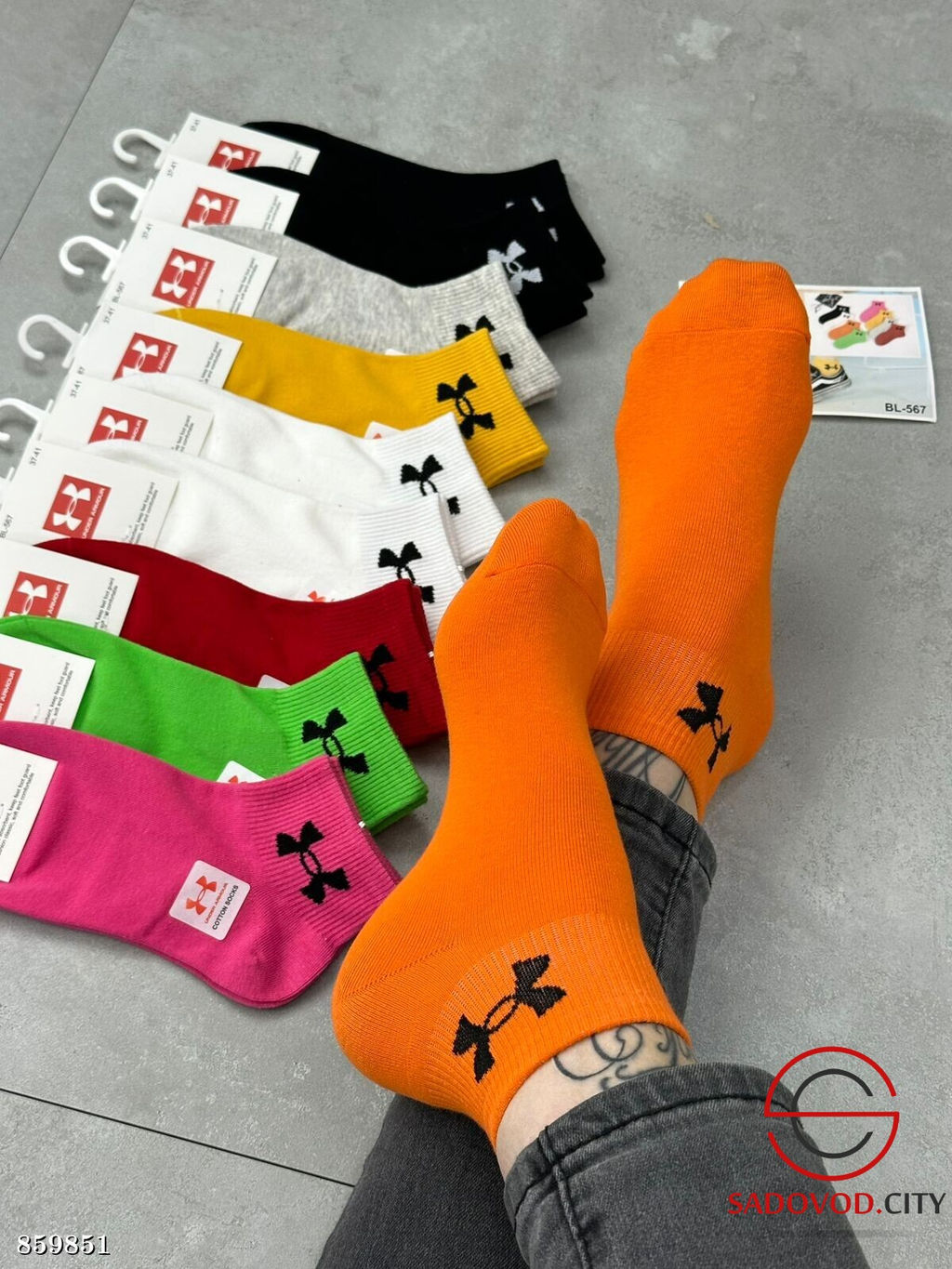 Женские носки из хлопка