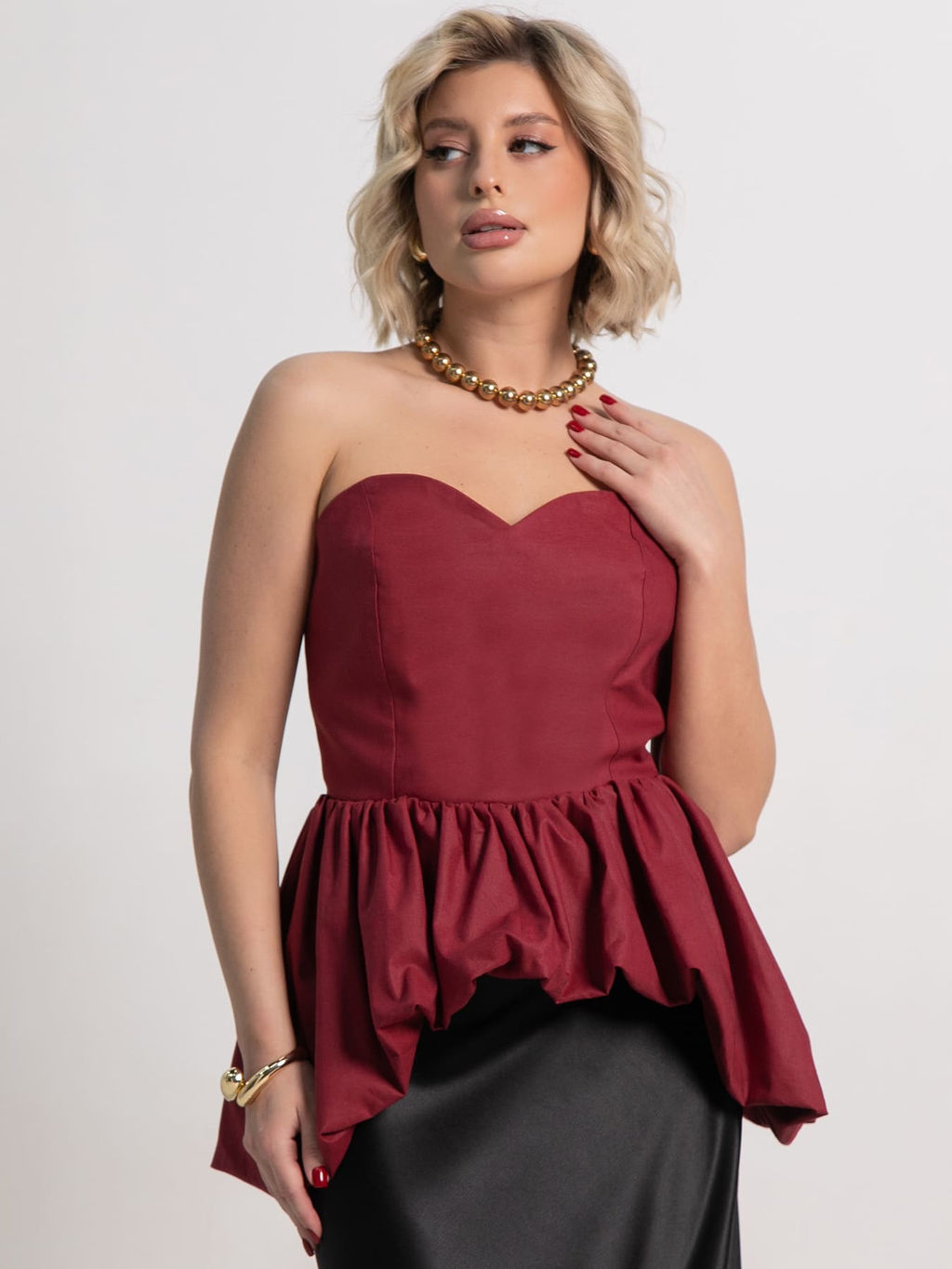 Корсет Эпатаж (вишневый) Б15216-53М - Lt collection фото 8