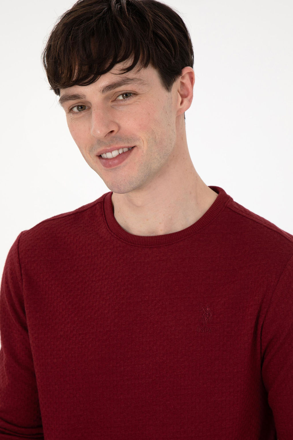 Мужской бордово-красный свитшот Неожиданная скидка в корзине