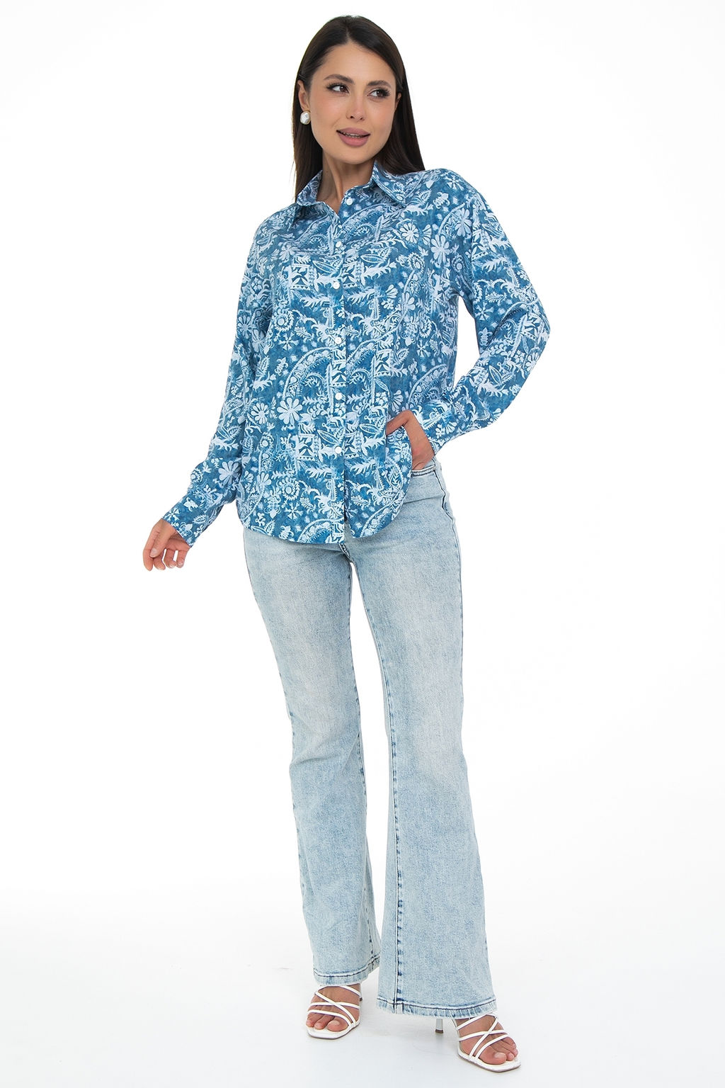 Рубашка Отличная Хит (голубой) - Diolche фото 7