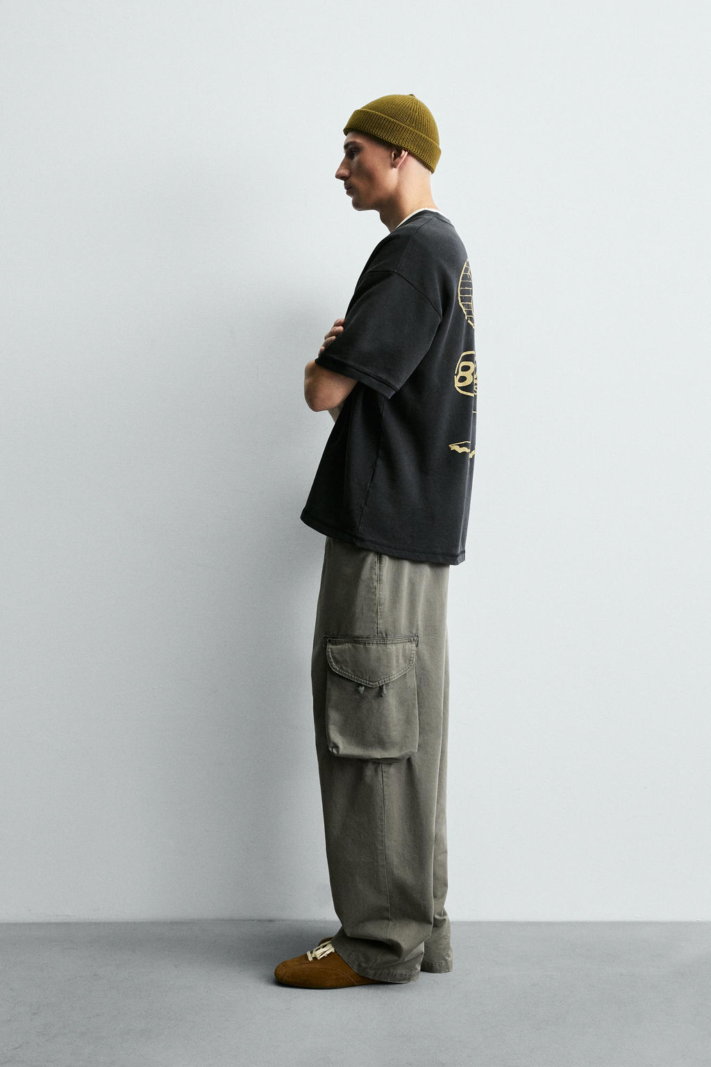 WASHED PRINTED SWEATSHIRT - Zara фото 4