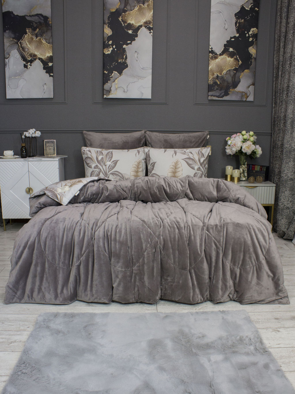 Комплект с одеялом Керри (капучино жемчуг) АВС Cotton - Kazanov.a. фото 3