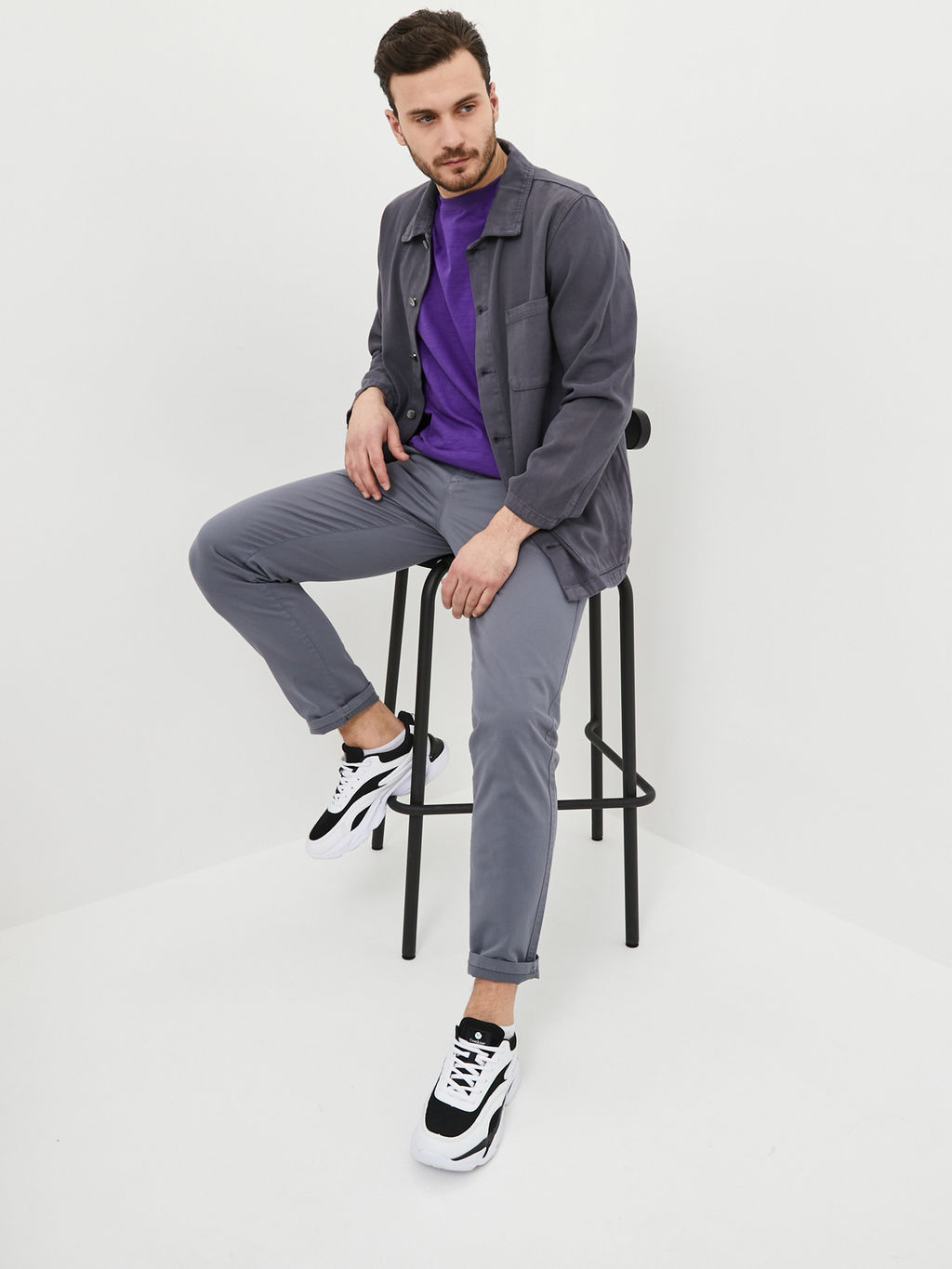 Мужские брюки зауженного кроя - Mossmore фото 14