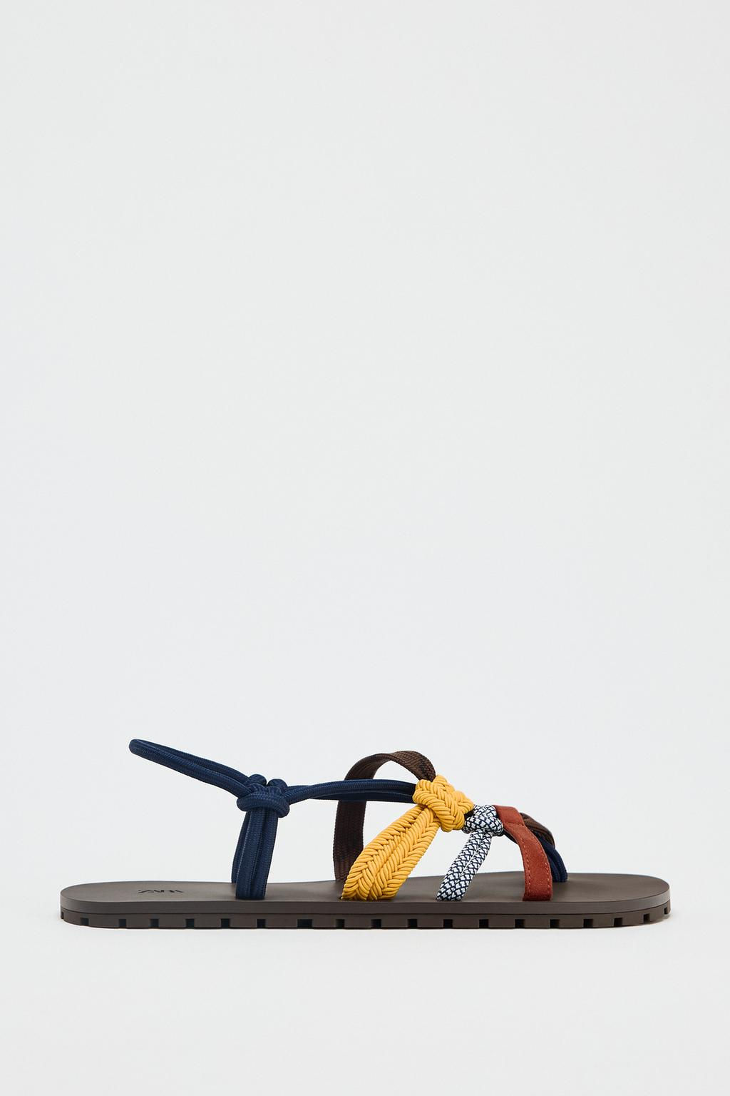 COLOURED STRAPPY SANDALS - Zara фото 2