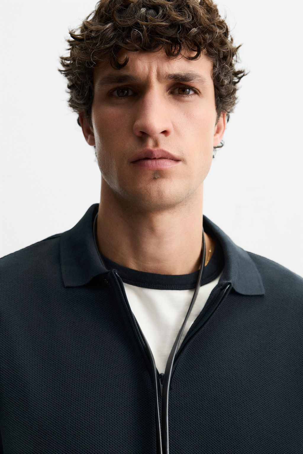 QUARTER-ZIP POLO SHIRT - Zara фото 5