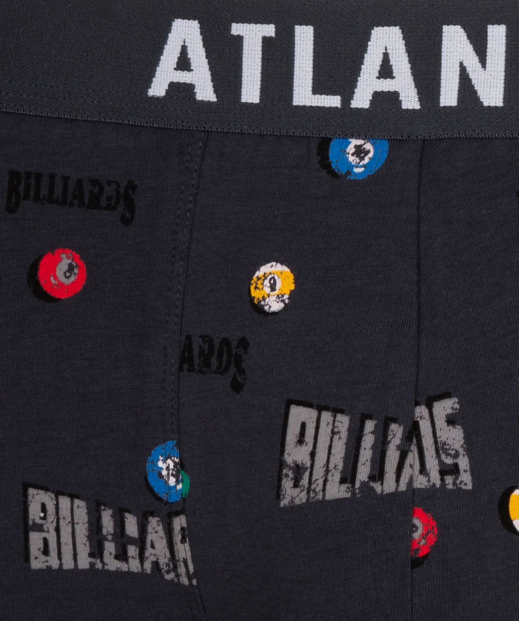 3MH-011/03 Трусы шорты Billards - набор 3 шт. графитовый + темно-голубой + темно-синий - Atlantic фото 5