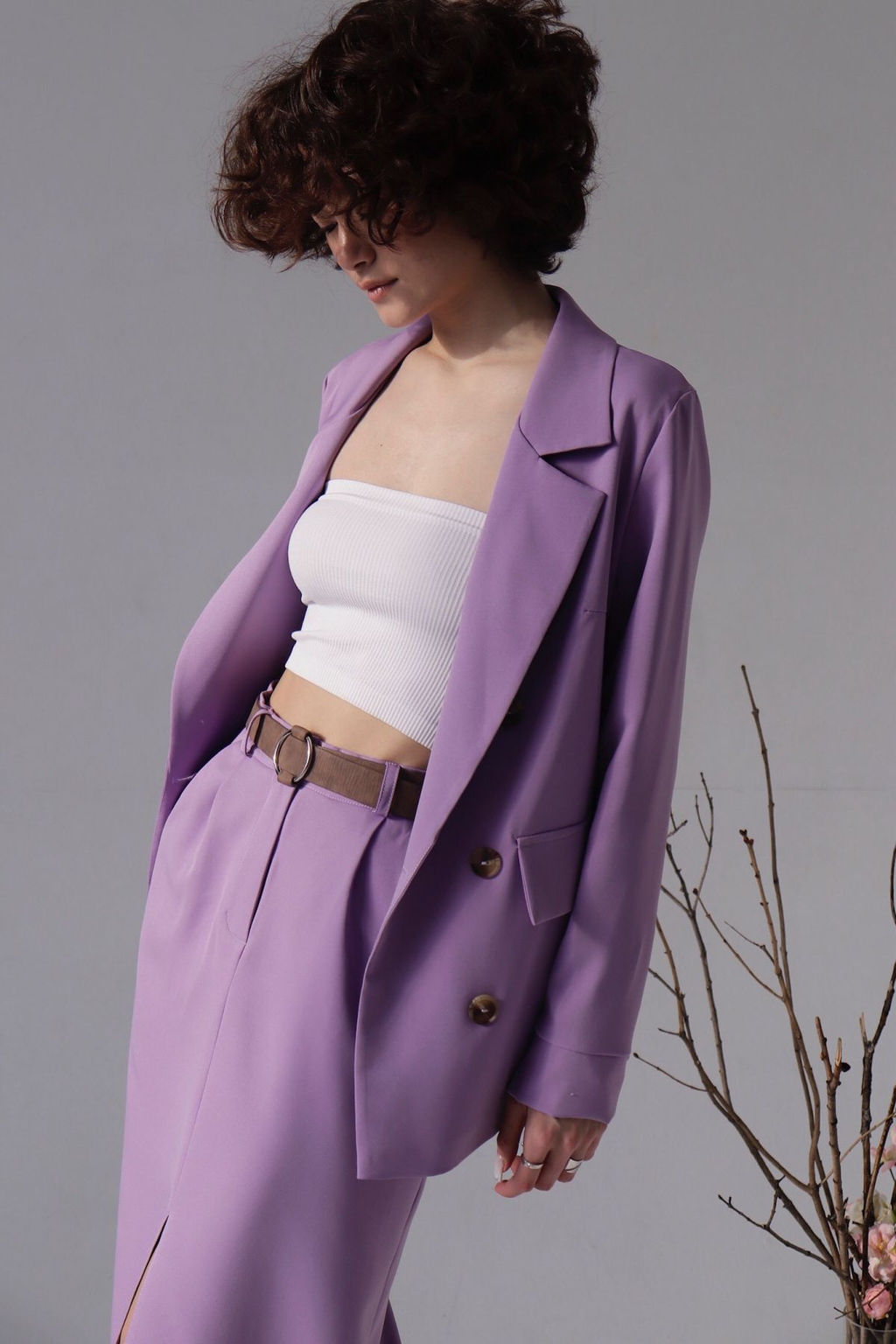 Юбка миди-макси сиреневая - Martichelli фото 8