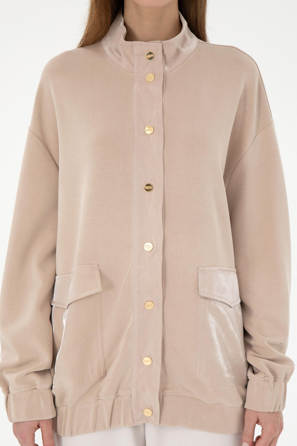 Женский свитшот песочного цвета Неожиданная скидка в корзине - U.s. polo assn фото 6