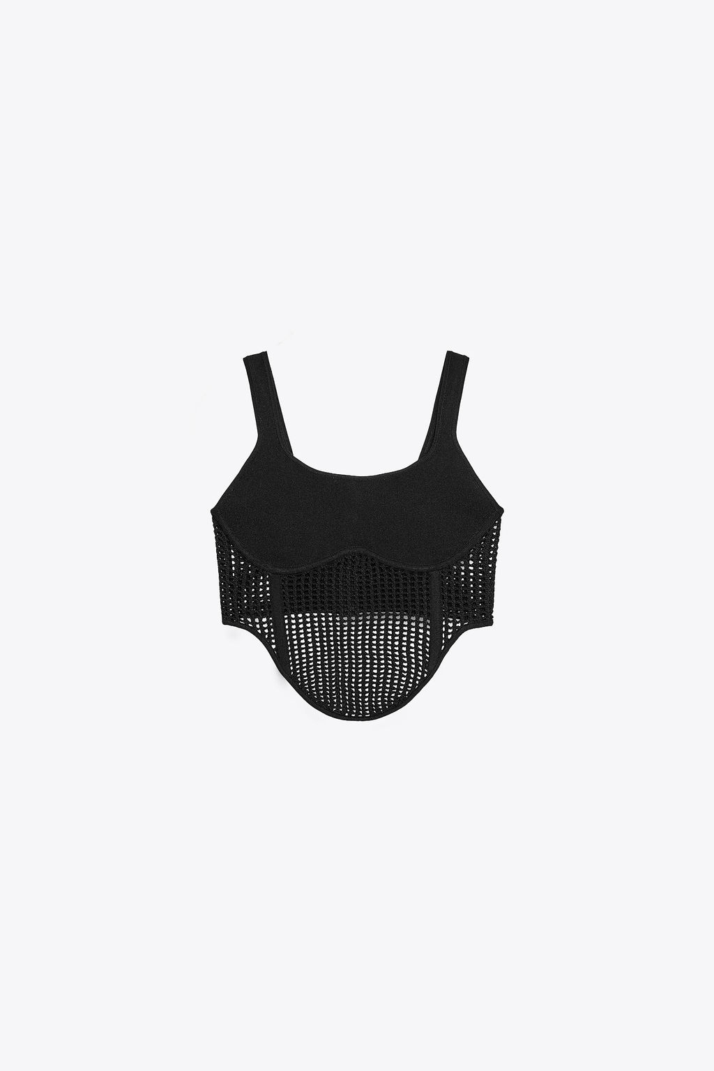 COMBINED KNIT CORSET TOP - Zara фото 5