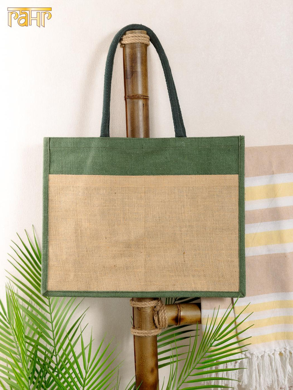 Сумка (джут) ламинированная 45х15х35см №3002/8 (Лето 2025)