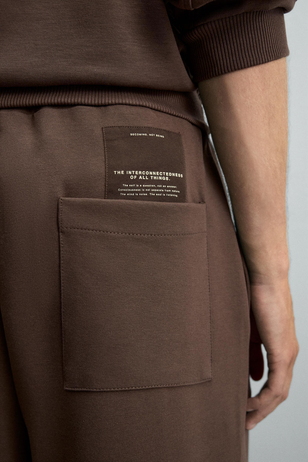 LABEL INTERLOCK TROUSERS - Zara фото 7