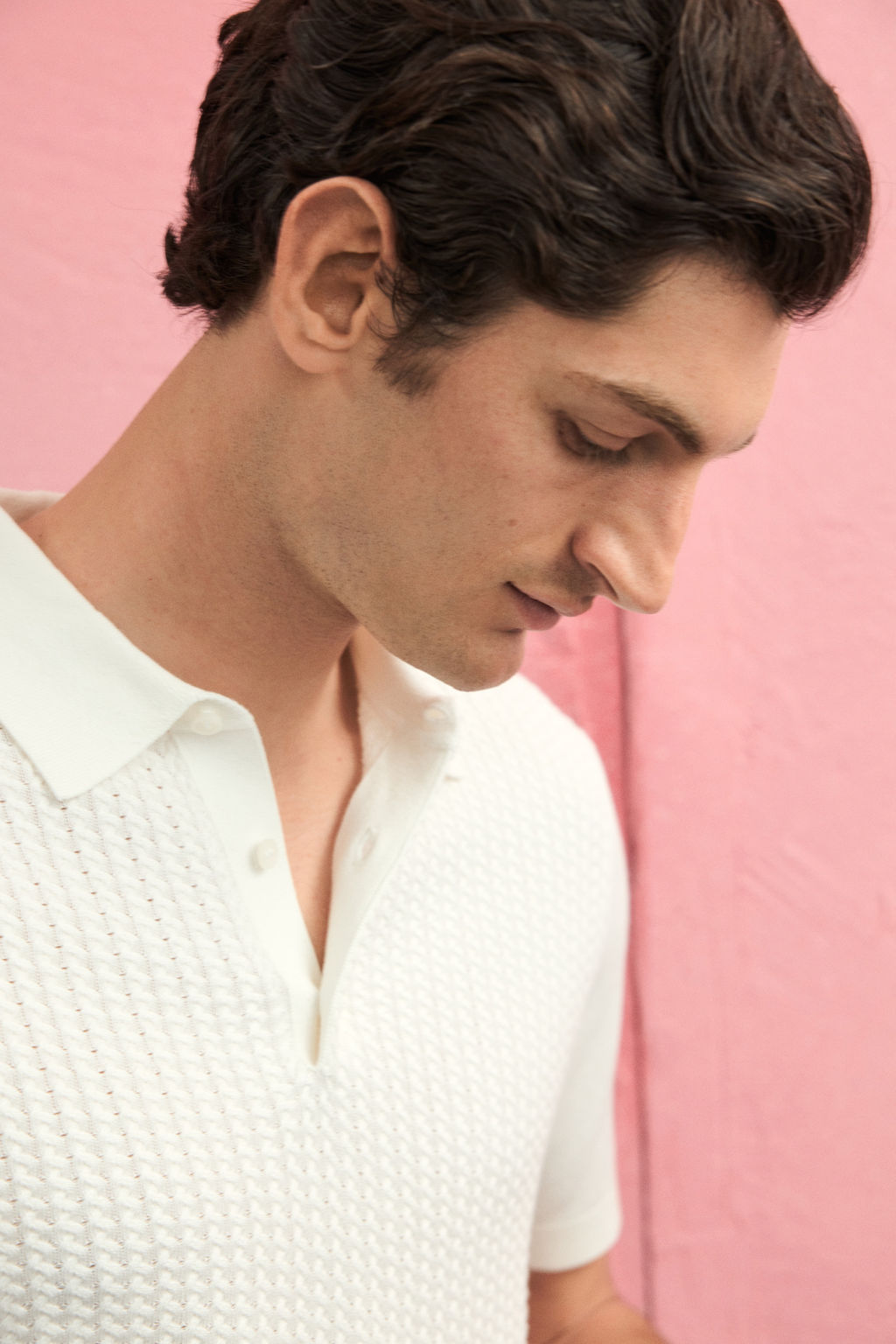 Polo en punto trenzado Slim Fit - H&m фото 8