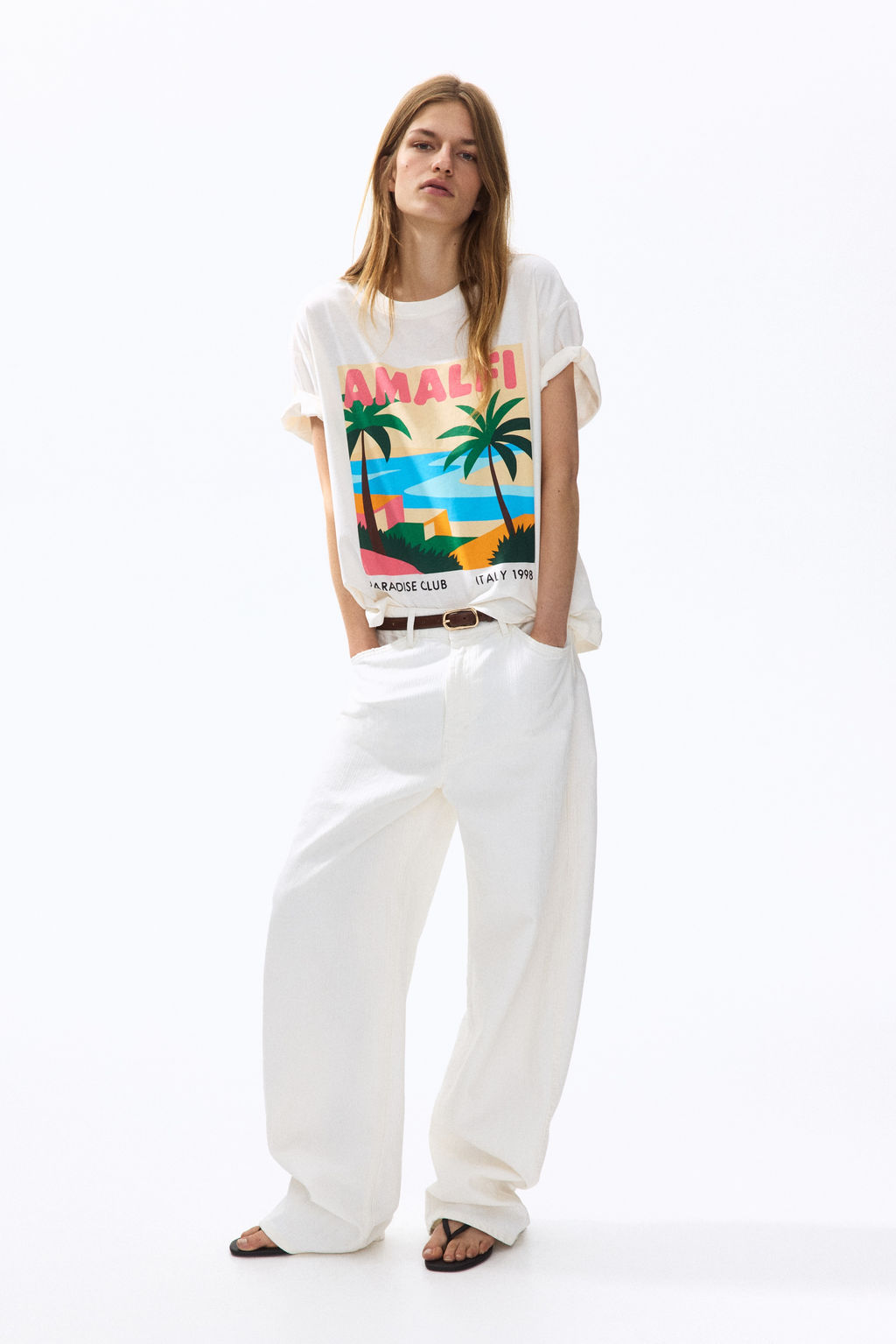 Camiseta estampada de algod?n - H&m фото 4