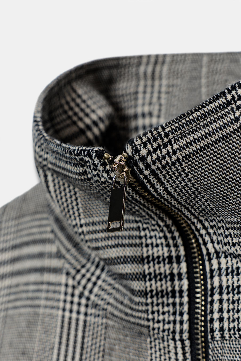 HOUNDSTOOTH BOMBER JACKET - Zara фото 8