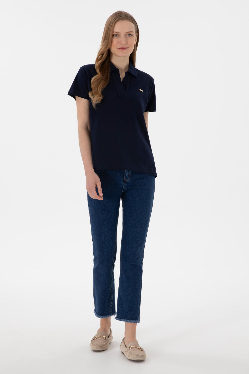 Kad_n Lacivert Basic Ti__rt Sepette S_rpriz _ndirim - U.s. polo assn фото 5