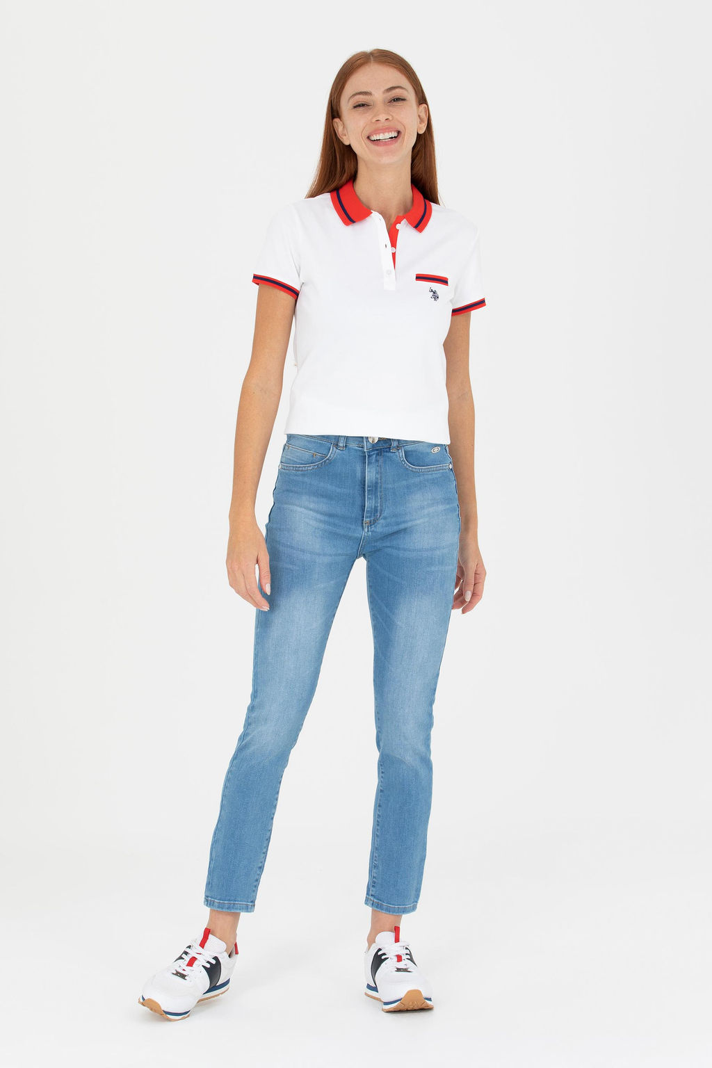 Женские синие джинсовые брюки - U.s. polo assn фото 17