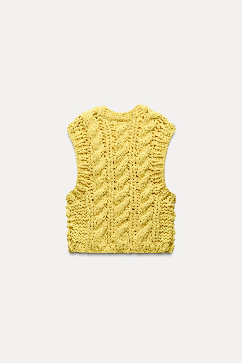 THICK KNIT WAISTCOAT - Zara фото 7