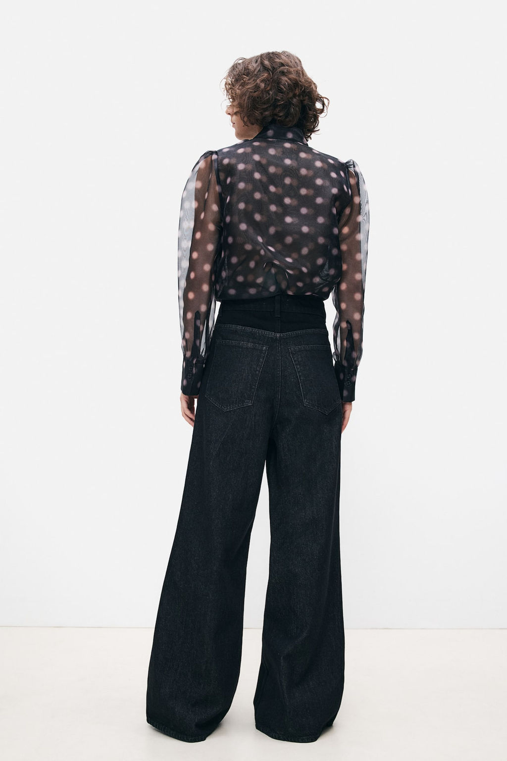 Vaquero bicolor de pernera ancha - H&m фото 4