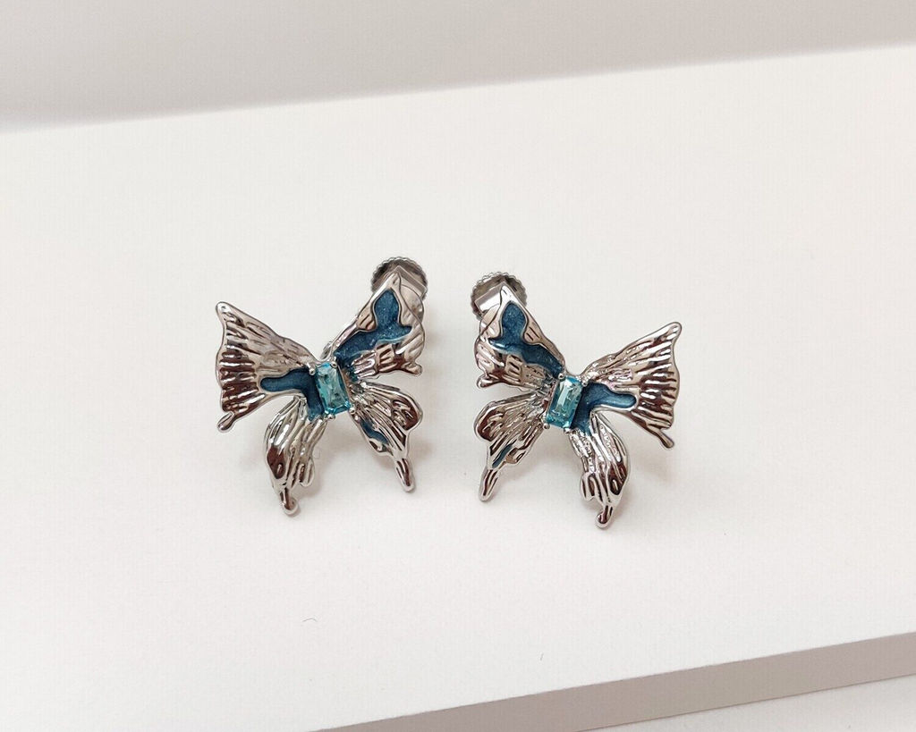 Серьги-клипсы Бабочки
