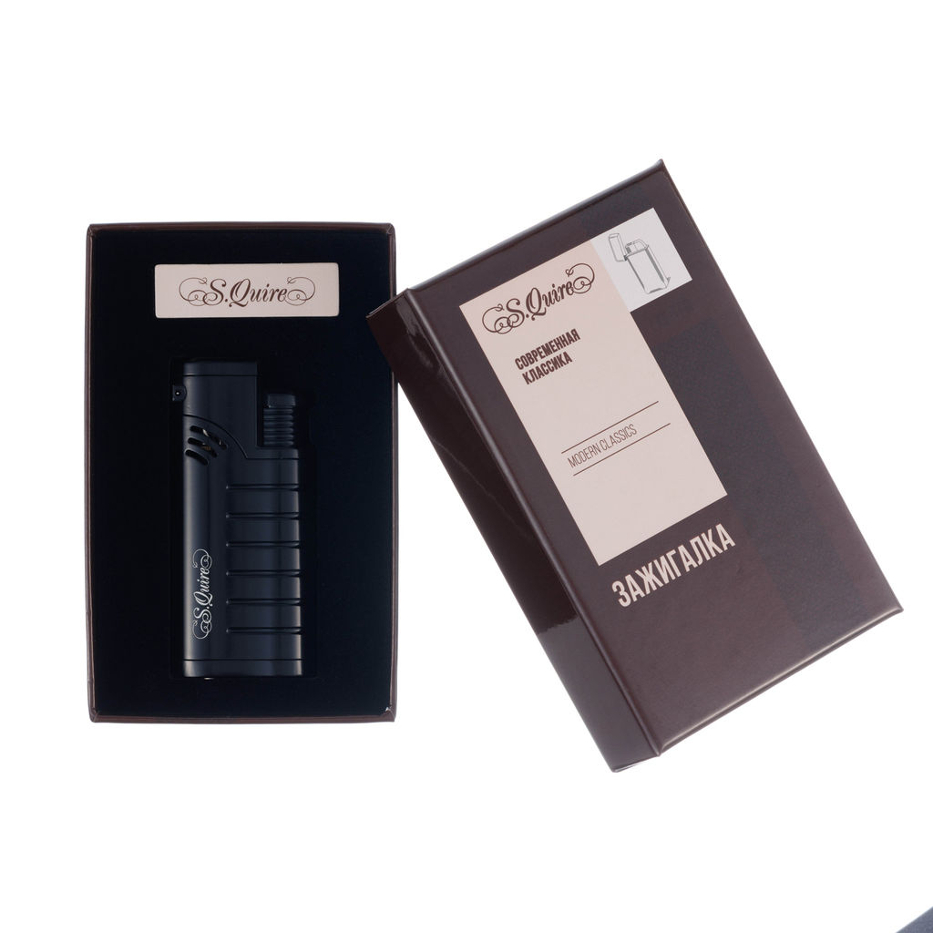 Зажигалка S.QUIRE FL097- Black  фото 6