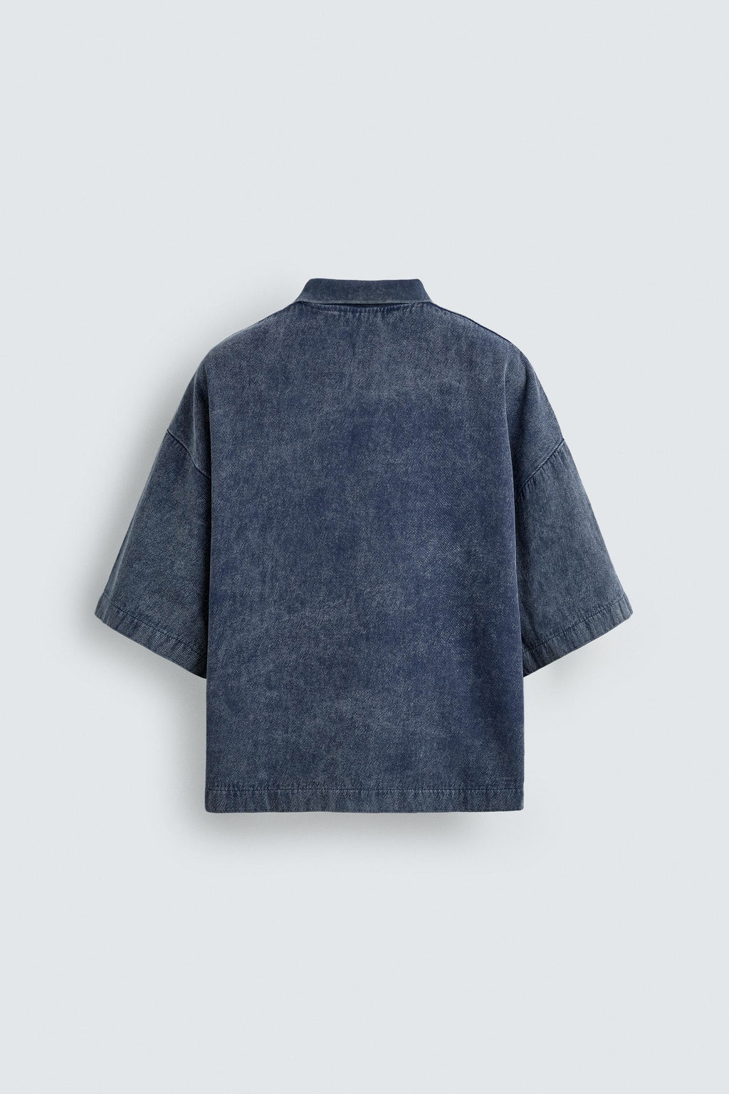 WASHED TEXTURED POLO SHIRT - Zara фото 8