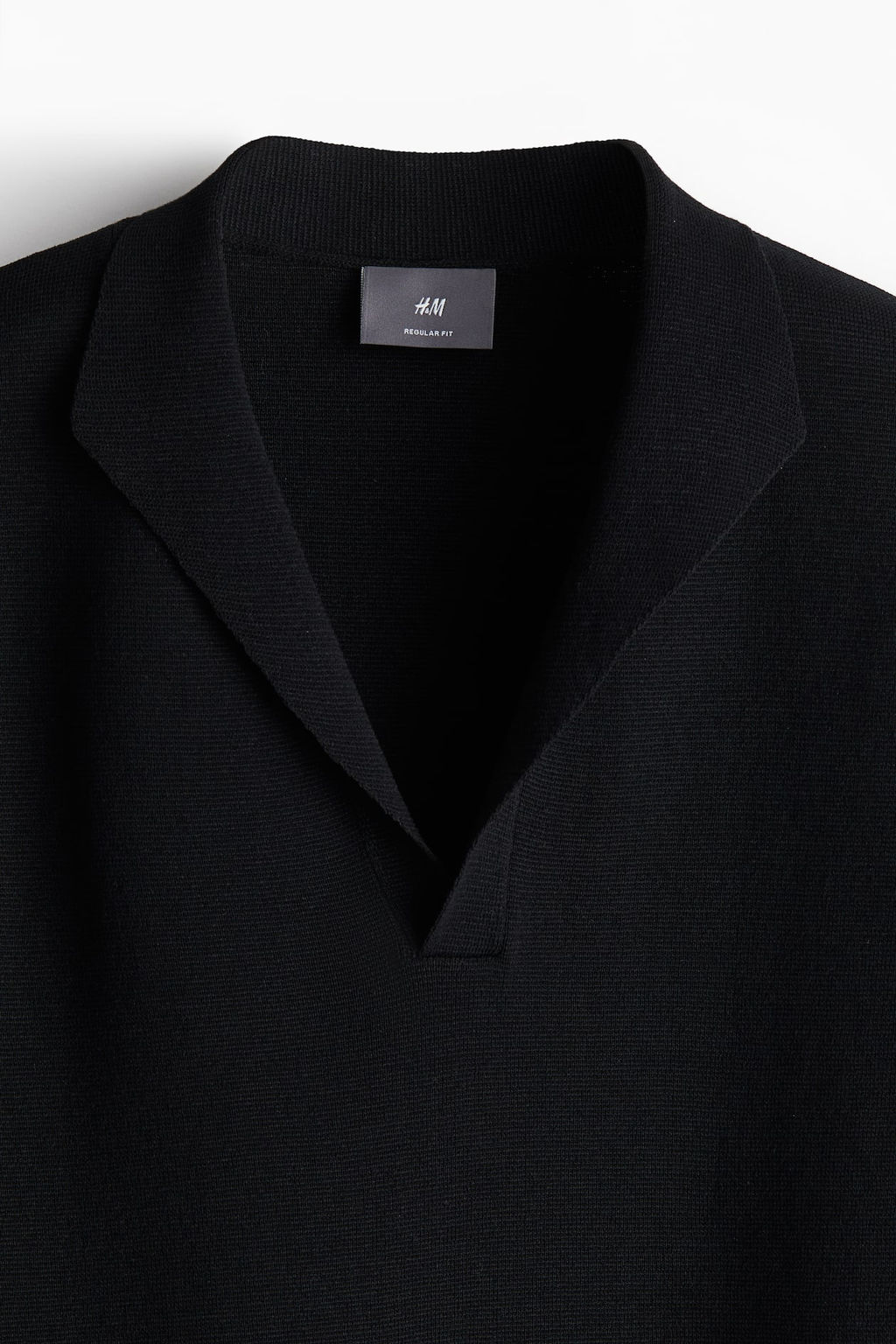 Regular Fit V-neck polo shirt - H&m фото 6