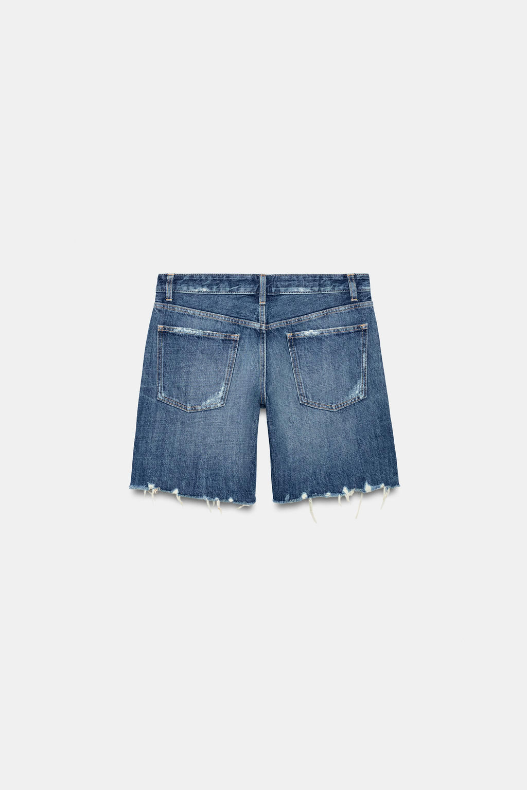 TRF MID-RISE DENIM BERMUDA SHORTS - Zara фото 21