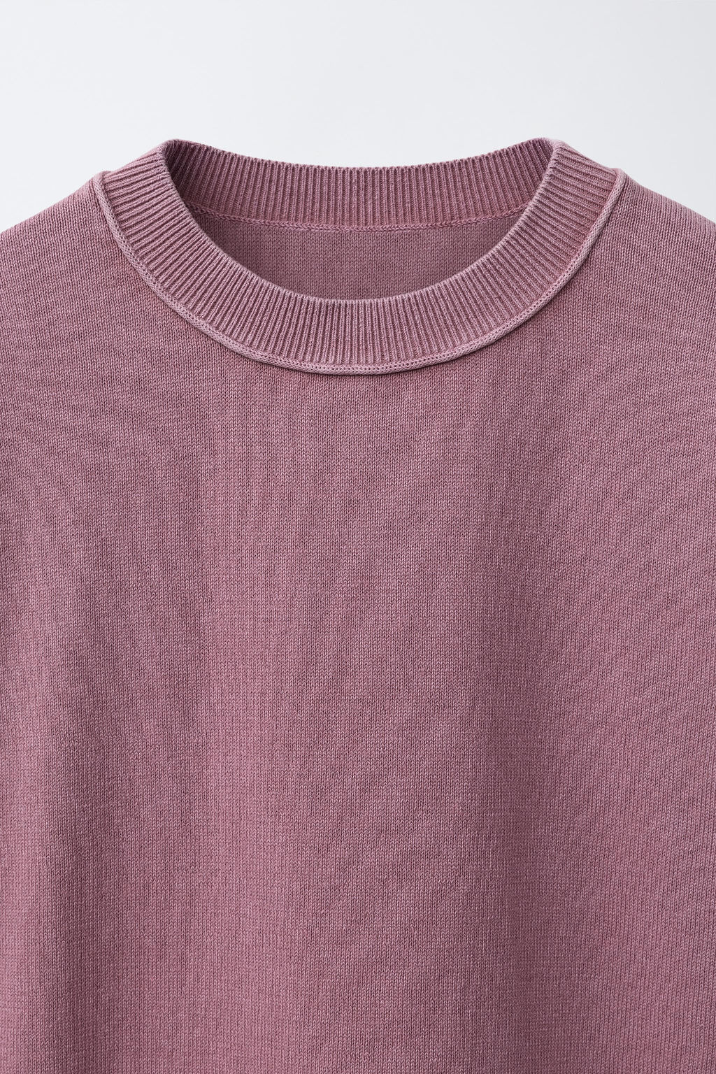 CAMISETA PUNTO EFECTO LAVADO / Rosa palo - Zara фото 3