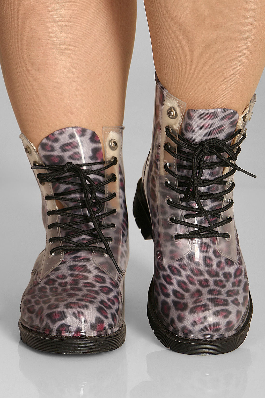 Резиновые ботинки леопардовые