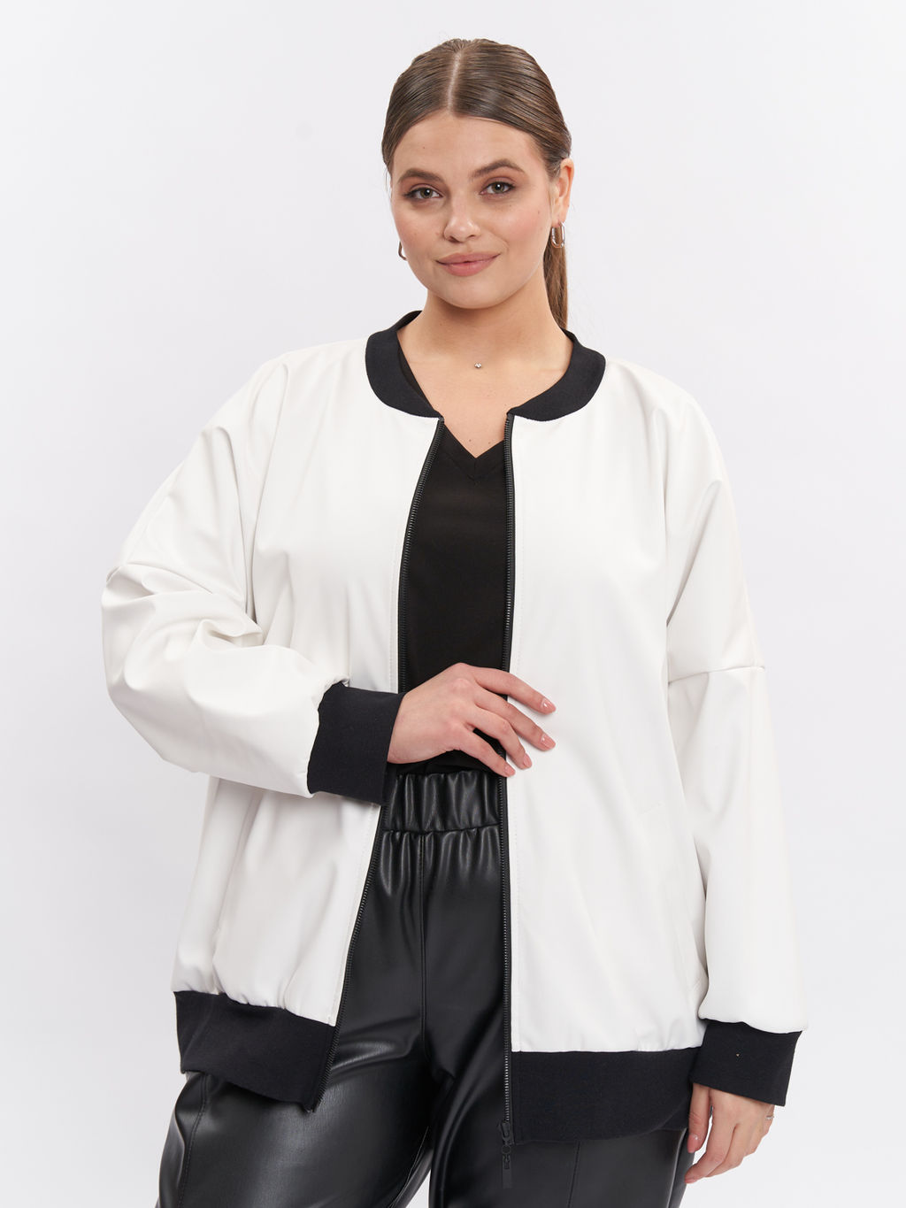 Жакет кожаный GA00109WHT02