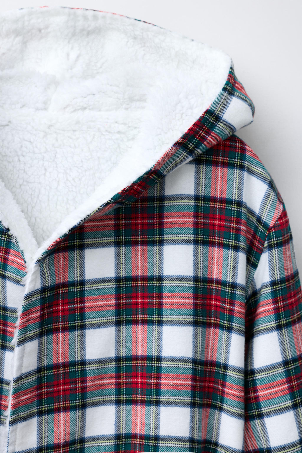 CHECK FLANNEL ROBE - Zara фото 3