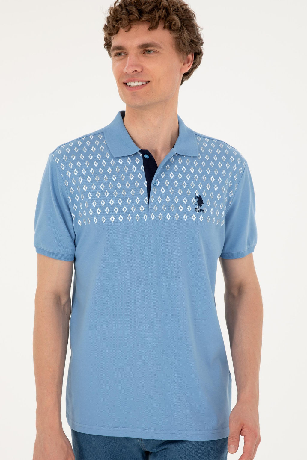 U. S. Polo Assn / Мужская темно-синяя футболка - U.s. polo assn фото 3