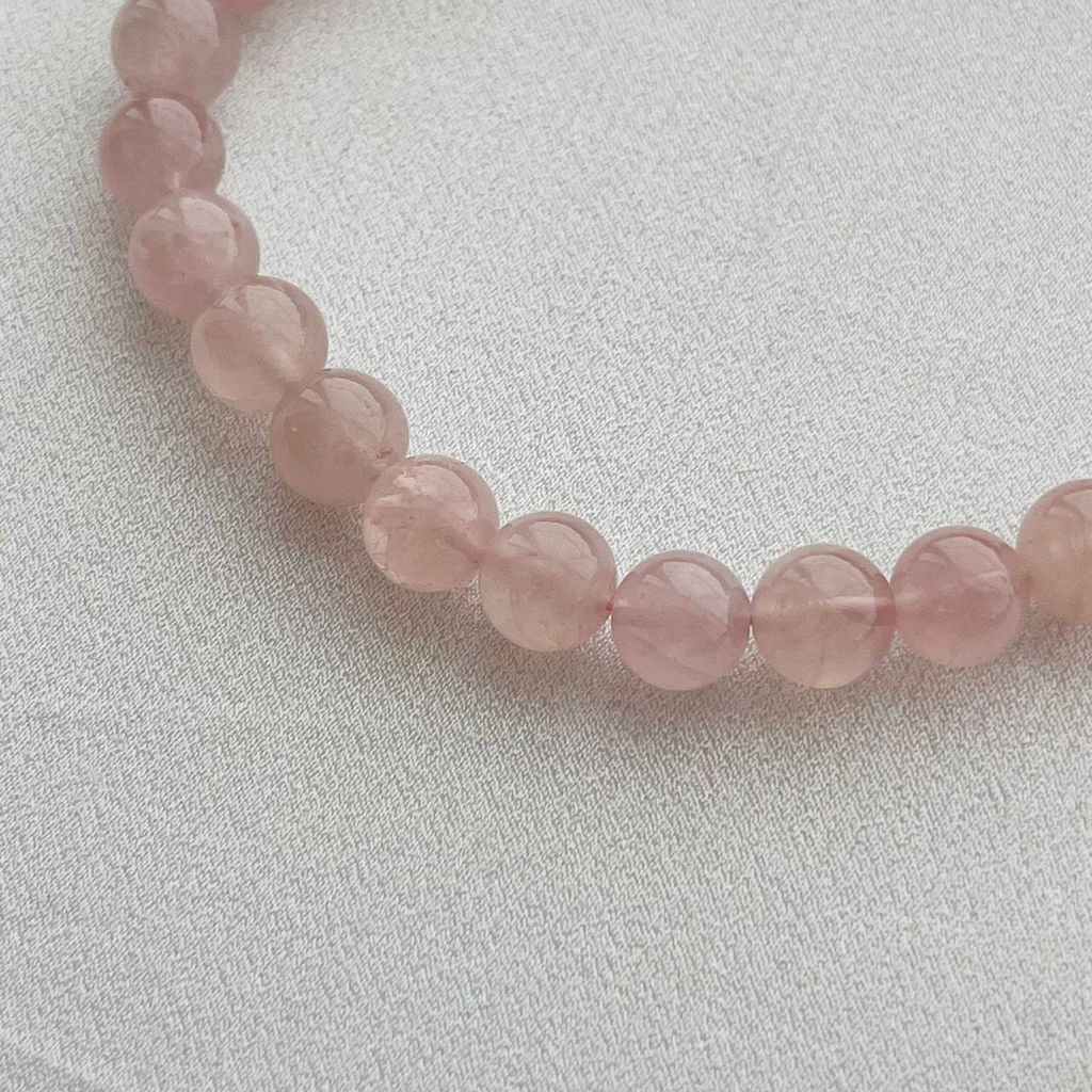 Бусы из мадагаскарского Розового кварца 46 см +