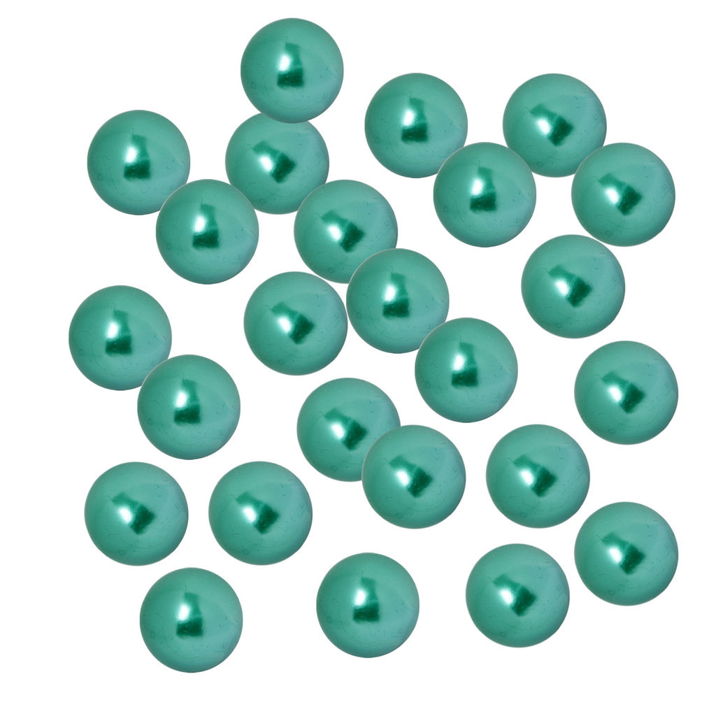 Бусина Zlatka пластик PB-5 14 мм 25 шт 1 шт СК/Распродажа №45 зелено-голубой