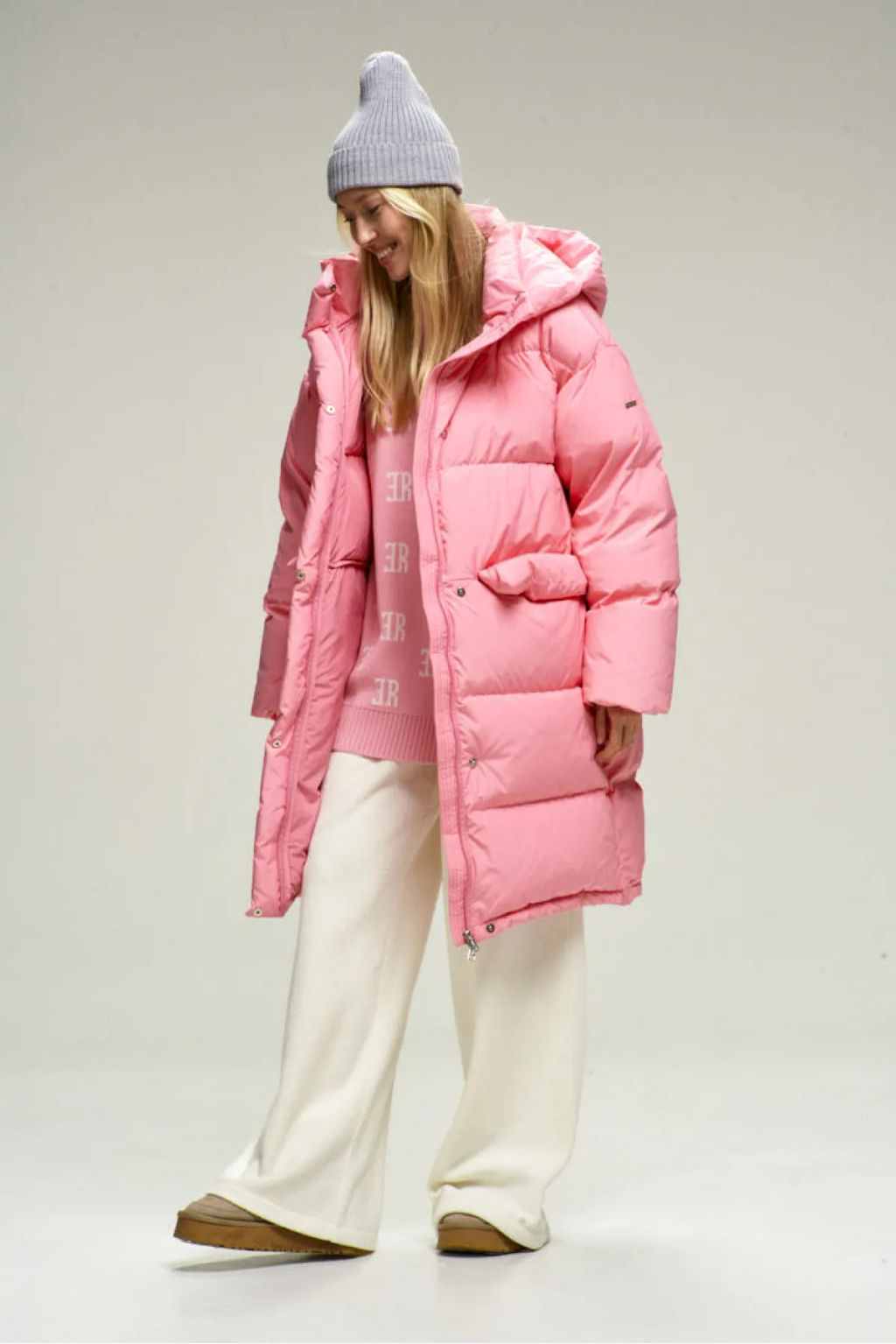 Пуховик удлиненный Pink - Erist store фото 3