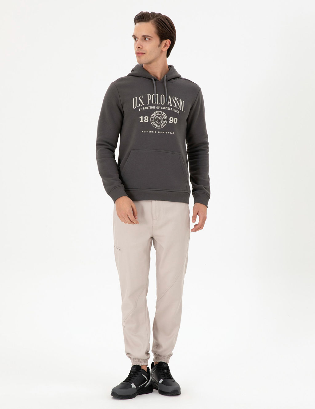 Мужские брюки из парусины с каменным узором - U.s. polo assn фото 3