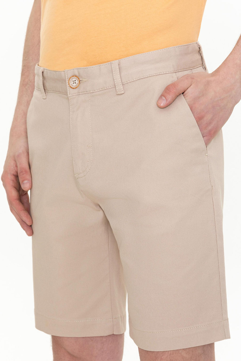 Шорты мужские U.S. Polo Assn бежевые хлопок  фото 20